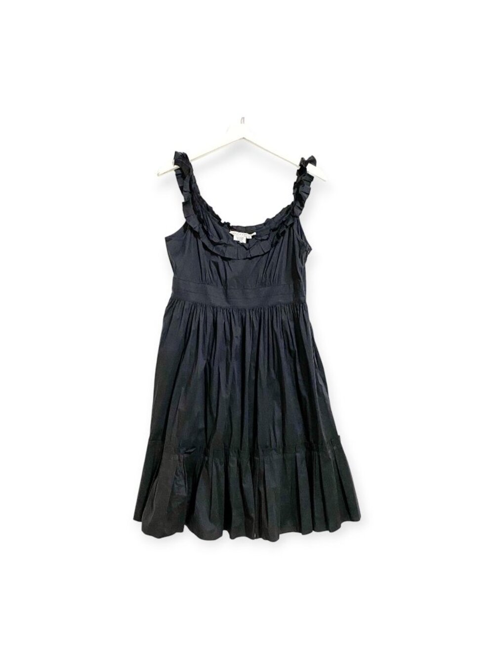 Maggy London black Sleeveless ruffle Mini Dress, Size 10, New with tag